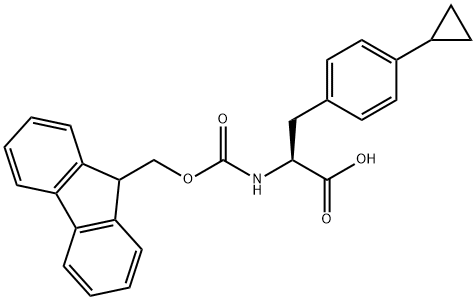 N-Fmoc-4-Cyclopropyl-L-phenylalanine Structure