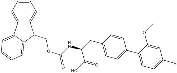 Fmoc-4-(4-fluoro-2-methoxy-phenyl)-L-phenylalanine Structure