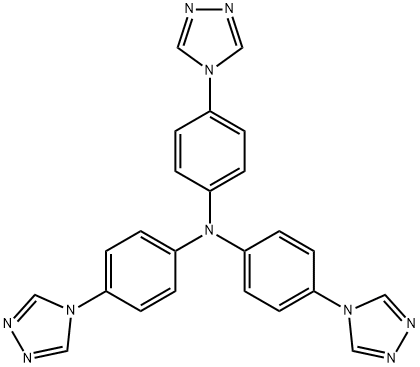 Benzenamine, 4-(4H-1,2,4-triazol-4-yl)-N,N-bis[4-(4H-1,2,4-triazol-4-yl)phenyl]- Structure