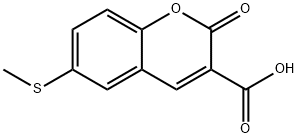 6-(methylthio)-2-oxo-2H-chromene-3-carboxylic acid Structure