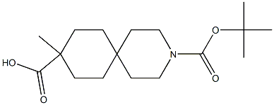 3-(tert-butyl) 9-methyl 3-azaspiro[5.5]undecane-3,9-dicarboxylate Structure