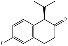 (R)-6-FLUORO-1-ISOPROPYL-3,4-DIHYDRONAPHTHALEN-2(1H)-ONE Structure