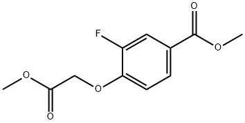 methyl 3-fluoro-4-(2-methoxy-2-oxoethoxy)benzoate Structure