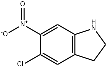 5-chloro-6-nitro-2,3-dihydro-1H-indole Structure