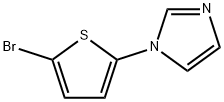 2-Bromo-5-(imidazol-1-yl)thiophene 구조식 이미지