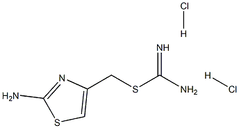 {[(2-amino-1,3-thiazol-4-yl)methyl]sulfanyl}methanimidamide dihydrochloride Structure