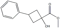 methyl 1-hydroxy-3-phenylcyclobutane-1-carboxylate Structure