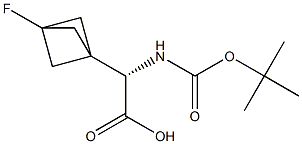 (2S)-2-{[(tert-butoxy)carbonyl]amino}-2-{3-fluorobicyclo[1.1.1]pentan-1-yl}acetic acid Structure