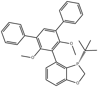 (S)-3-(tert-butyl)-4-(4',6'-dimethoxy-[1,1':3',1''-terphenyl]-5'-yl)-2,3-dihydrobenzo[d][1,3]oxaphosphole Structure