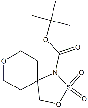 tert-butyl 3,8-dioxa-2-thia-1-azaspiro[4.5]decane-1-carboxylate 2,2-dioxide Structure