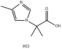 2-methyl-2-(4-methyl-1H-imidazol-1-yl)propanoic acid hydrochloride 구조식 이미지
