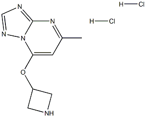 3-({5-methyl-[1,2,4]triazolo[1,5-a]pyrimidin-7-yl}oxy)azetidine dihydrochloride Structure