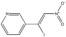 3-(1-iodo-2-nitro vinyl) pyridine 구조식 이미지