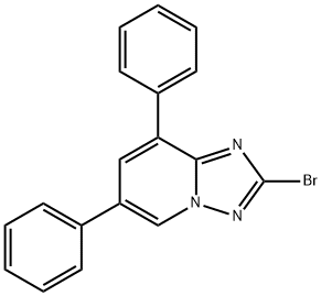 2-bromo-6,8-diphenyl-[1,2,4]triazolo[1,5-a]pyridine 구조식 이미지