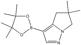 4H-Pyrrolo[1,2-b]pyrazole, 5,6-dihydro-5,5-dimethyl-3-(4,4,5,5-tetramethyl-1,3,2-dioxaborolan-2-yl)- 구조식 이미지