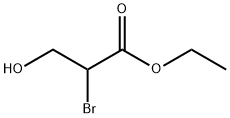 Propanoic acid, 2-bromo-3-hydroxy-, ethyl ester Structure