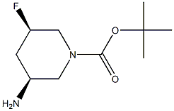 tert-butyl (3S,5R)-3-amino-5-fluoropiperidine-1-carboxylate 구조식 이미지