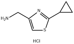 (2-cyclopropyl-1,3-thiazol-4-yl)methanamine dihydrochloride 구조식 이미지