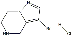 3-bromo-4H,5H,6H,7H-pyrazolo[1,5-a]pyrazine hydrochloride 구조식 이미지