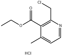 ethyl 2-(chloromethyl)-4-methylnicotinate HCL Structure