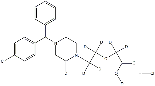 Cetirizine-d8 (hydrochloride) Structure