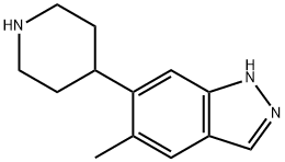 5-methyl-6-(piperidin-4-yl)-1H-indazole Structure