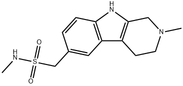 1H-Pyrido[3,4-b]indole-6-methanesulfonamide, 2,3,4,9-tetrahydro-N,2-dimethyl- Structure