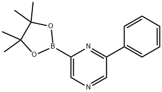 6-Phenylpyrazine-2-boronic acid pinacol ester 구조식 이미지