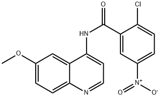 2-Chloro-N-(6-methoxy-4-quinolinyl)-5-nitrobenzamide Structure