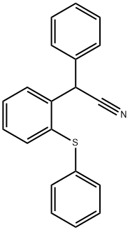2-phenyl-2-(2-(phenylthio)phenyl)acetonitrile Structure