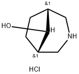 exo-3-azabicyclo[3.2.1]octan-8-ol hydrochloride Structure