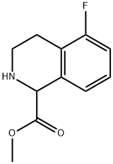 methyl 5-fluoro-1,2,3,4-tetrahydroisoquinoline-1-carboxylate 구조식 이미지