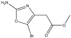 methyl 2-(2-amino-5-bromooxazol-4-yl)acetate Structure