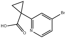 1-(4-Bromopyridin-2-yl)cyclopropane-1-carboxylic acid Structure