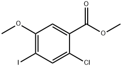 2-Chloro-4-iodo-5-methoxy-benzoic acid methyl ester 구조식 이미지