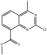 methyl 2-chloro-4-methylquinazoline-8-carboxylate 구조식 이미지