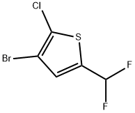 3-Bromo-2-chloro-5-(difluoromethyl)thiophene Structure