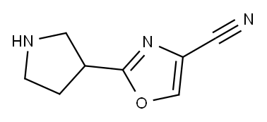 2-(pyrrolidin-3-yl)-1,3-oxazole-4-carbonitrile Structure
