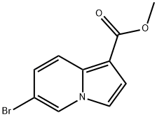 1-Indolizinecarboxylic acid, 6-bromo-, methyl ester Structure