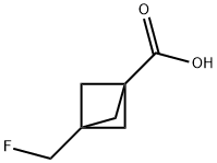 3-(fluoromethyl)bicyclo[1.1.1]pentane-1-carboxylic acid Structure