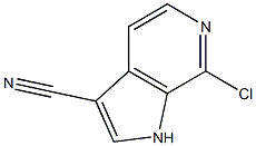 7-chloro-1H-pyrrolo[2,3-c]pyridine-3-carbonitrile Structure