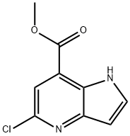 methyl 5-chloro-1H-pyrrolo[3,2-b]pyridine-7-carboxylate Structure