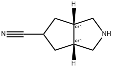 (3aR,6aS)-octahydrocyclopenta[c]pyrrole-5-carbonitrile Structure