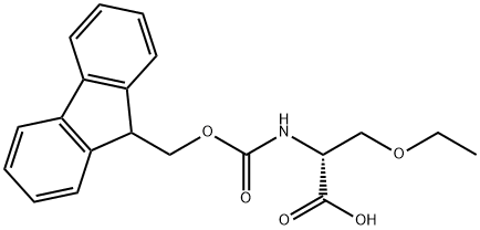 D-Serine, O-ethyl-N-[(9H-fluoren-9-ylmethoxy)carbonyl]- 구조식 이미지