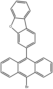 3-(10-bromo-9-anthracenyl)Dibenzofuran Structure