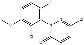 6-Chloro-2-(2-chloro-6-fluoro-3-methoxyphenyl)pyridazin-3(2H)-one Structure