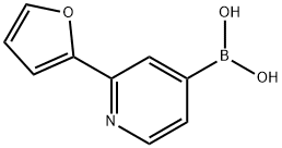 (2-(furan-2-yl)pyridin-4-yl)boronic acid Structure
