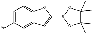 2-(5-bromo-1-benzofuran-2-yl)-4,4,5,5-tetramethyl-1,3,2-dioxaborolane Structure
