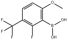 Boronic acid, B-[2-fluoro-6-methoxy-3-(trifluoromethyl)phenyl]- Structure