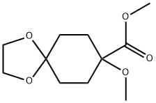 methyl 8-methoxy-1,4-dioxaspiro[4.5]decane-8-carboxylate 구조식 이미지